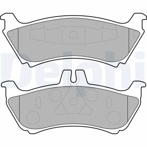 Placute frana MERCEDES-BENZ M-CLASS (W163) ML 270 CDI (163.113) diesel 163 cai DELPHI LP1692
