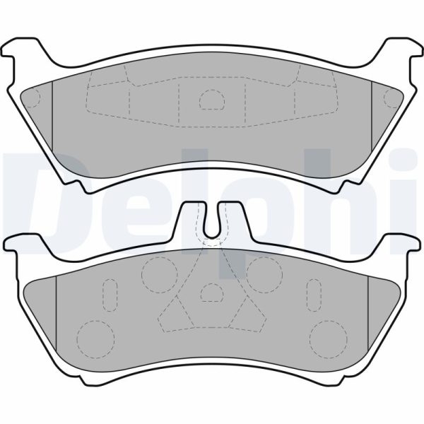 Placute frana MERCEDES-BENZ M-CLASS (W163) ML 270 CDI (163.113) diesel 163 cai DELPHI LP1692