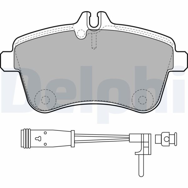 Placute frana MERCEDES-BENZ A-CLASS (W169) A 200 (169.033, 169.333) benzina 136 cai DELPHI LP1938