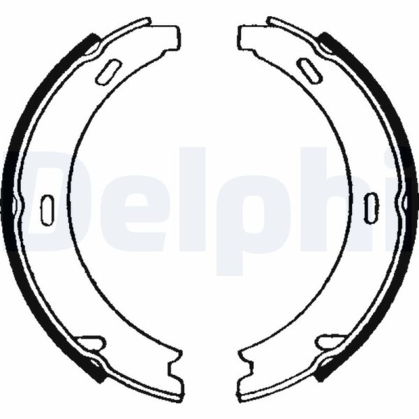 Set saboti frana frana de mana MERCEDES-BENZ A-CLASS (W169) A 200 CDI (169.308, 169.008) diesel 136 cai DELPHI LS1637