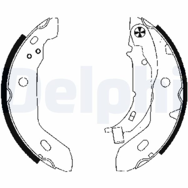 Set saboti frana MERCEDES-BENZ A-CLASS (W168) A 170 CDI (168.008) diesel 90 cai DELPHI LS1841