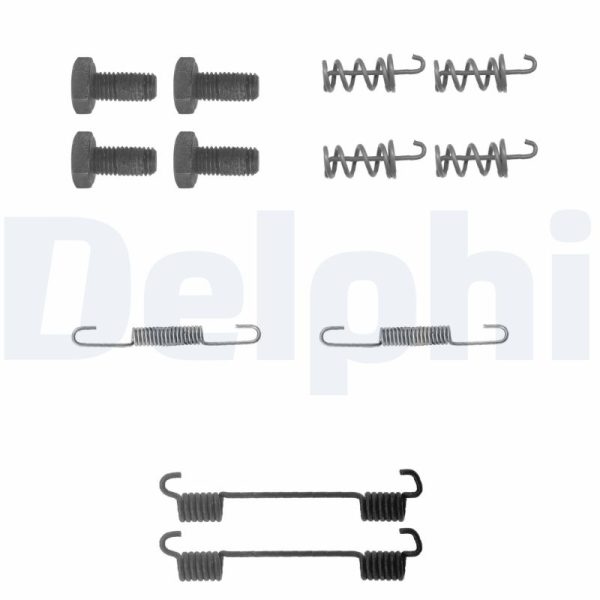 Set accesorii saboti frana parcare MERCEDES-BENZ A-CLASS (W168) A 160 CDI (168.006) diesel 75 cai DELPHI LY1104