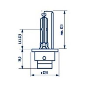 Bec far faza lunga MERCEDES-BENZ A-CLASS (W169) A 160 CDI (169.006, 169.306) diesel 82 cai NARVA 840023000