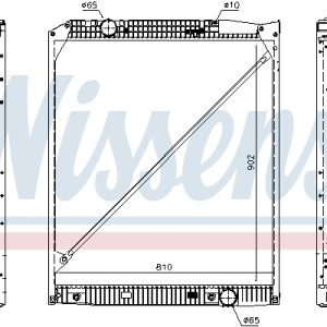 Radiator racire motor MERCEDES-BENZ ACTROS 1846 S, 1846 LS diesel 456 cai NISSENS 62653A