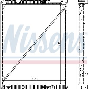 Radiator racire motor MERCEDES-BENZ ACTROS 1848 S, 1848 LS diesel 476 cai NISSENS 67189