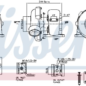 Compresor sistem de supraalimentare MERCEDES-BENZ ACTROS 1846 K diesel 455 cai NISSENS 93713