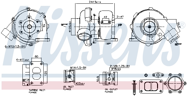 Compresor sistem de supraalimentare MERCEDES-BENZ ACTROS 1846 K diesel 455 cai NISSENS 93713