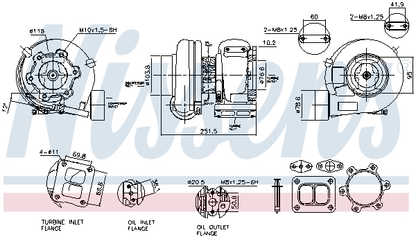 Compresor sistem de supraalimentare MERCEDES-BENZ ACTROS 2031 A diesel 313 cai NISSENS 93846