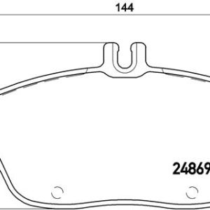 Placute frana MERCEDES-BENZ A-CLASS (W176) A 250 4-matic (176.051) benzina 218 cai BREMBO P 50 093