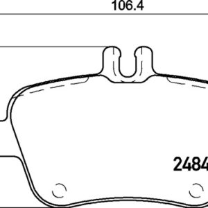 Placute frana MERCEDES-BENZ A-CLASS (W176) A 250 4-matic (176.046) benzina 211 cai BREMBO P 50 135
