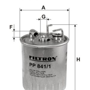 Filtru combustibil MERCEDES-BENZ A-CLASS (W168) A 170 CDI (168.008) diesel 90 cai FILTRON PP 841/1