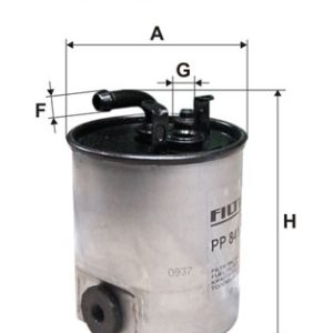 Filtru combustibil MERCEDES-BENZ A-CLASS (W168) A 160 CDI (168.007) diesel 60 cai FILTRON PP 841/3
