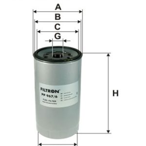 Filtru combustibil MERCEDES-BENZ ACTROS MP2 / MP3 3336 AS diesel 360 cai FILTRON PP 967/6