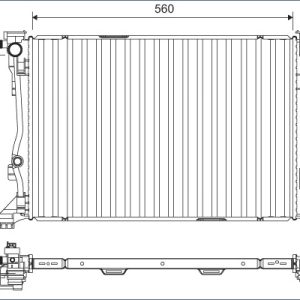 Radiator racire motor MERCEDES-BENZ A-CLASS (W176) A 200 CDI / d 4-matic (176.002) diesel 136 cai VALEO 701158