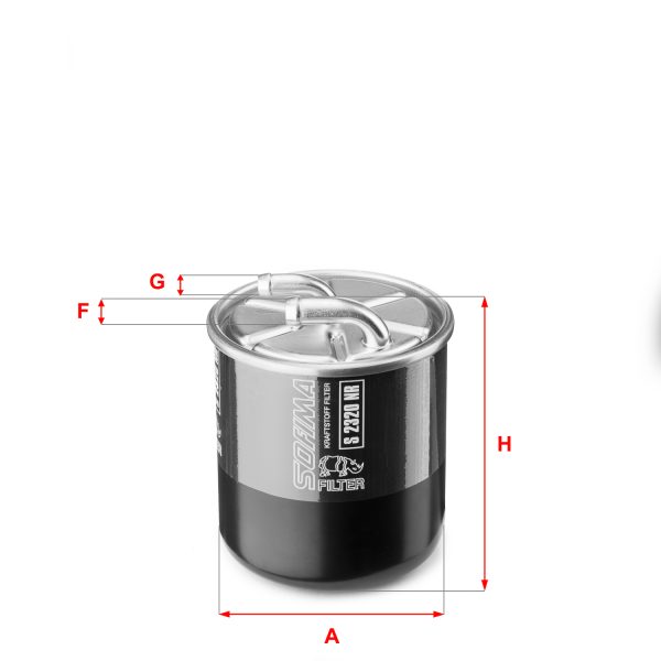 Filtru combustibil MERCEDES-BENZ A-CLASS (W169) A 180 CDI (169.007, 169.307) diesel 109 cai SOFIMA S 2320 NR