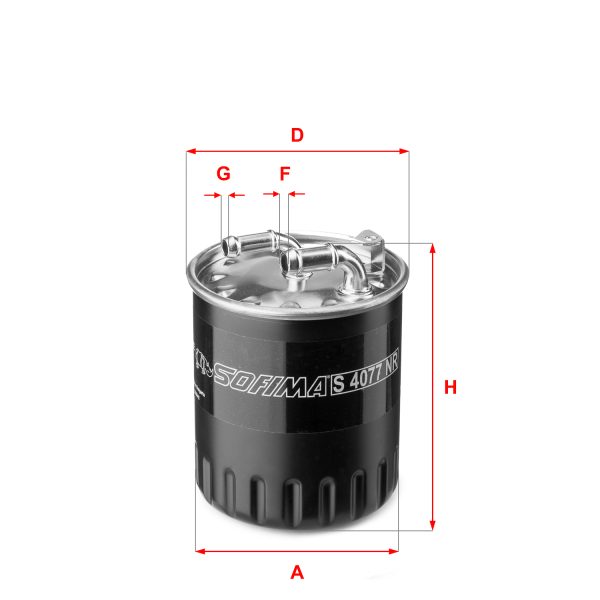 Filtru combustibil MERCEDES-BENZ A-CLASS (W169) A 200 CDI (169.008, 169.308) diesel 140 cai SOFIMA S 4077 NR