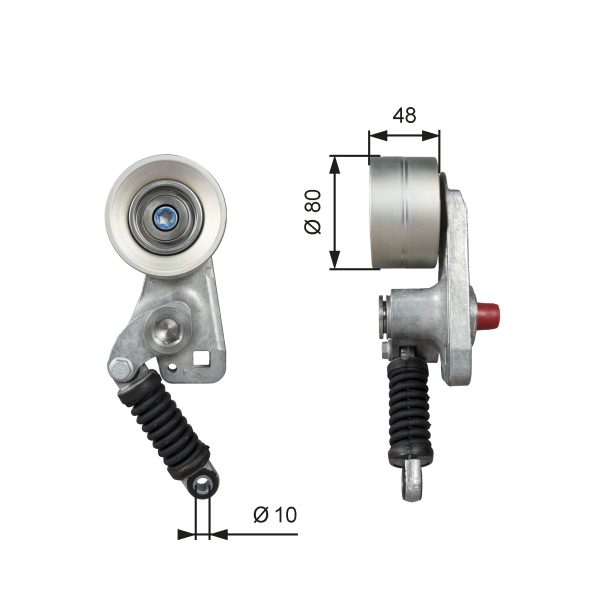 Intinzator curea transmisie MERCEDES-BENZ ACTROS MP2 / MP3 1848, L, LL diesel 476 cai GATES T38705