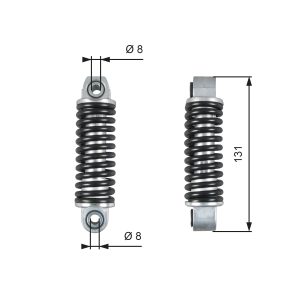 Amortizor vibratii curea transmisie cu caneluri MERCEDES-BENZ A-CLASS (W169) A 170 (169.032, 169.332) benzina 116 cai GATES T39151