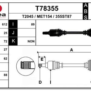 Planetara MERCEDES-BENZ A-CLASS (W169) A 180 CDI (169.007, 169.307) diesel 109 cai EAI T78355