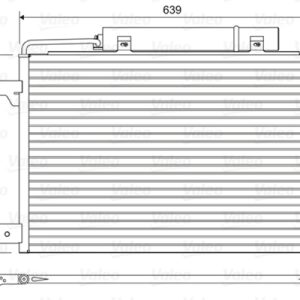 Condensator climatizare MERCEDES-BENZ A-CLASS (W169) A 160 (169.031, 169.331) benzina 95 cai VALEO 814376