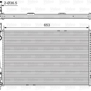 Radiator racire motor MERCEDES-BENZ A-CLASS (W169) A 160 CDI (169.006, 169.306) diesel 82 cai VALEO 734378