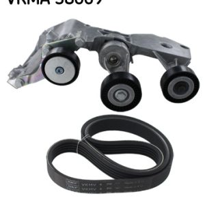Set curea transmisie cu caneluri MERCEDES-BENZ A-CLASS (W168) A 170 CDI (168.008) diesel 90 cai SKF VKMA 38069