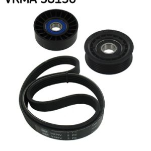 Set curea transmisie cu caneluri MERCEDES-BENZ A-CLASS (W169) A 200 (169.033, 169.333) benzina 136 cai SKF VKMA 38130