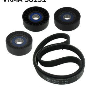 Set curea transmisie cu caneluri MERCEDES-BENZ A-CLASS (W169) A 200 (169.033, 169.333) benzina 136 cai SKF VKMA 38131