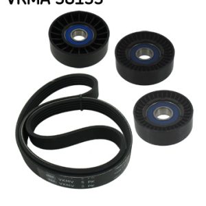 Set curea transmisie cu caneluri MERCEDES-BENZ A-CLASS (W169) A 200 CDI (169.308, 169.008) diesel 136 cai SKF VKMA 38133