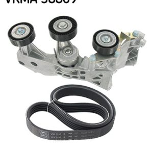 Set curea transmisie cu caneluri MERCEDES-BENZ A-CLASS (W169) A 200 CDI (169.308, 169.008) diesel 136 cai SKF VKMA 38869