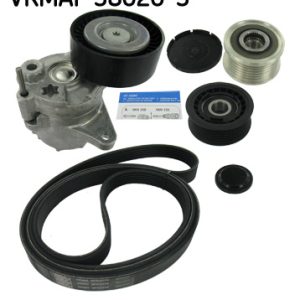 Set curea transmisie cu caneluri MERCEDES-BENZ M-CLASS (W163) ML 270 CDI (163.113) diesel 163 cai SKF VKMAF 38020-3
