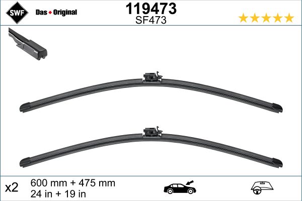 Lamela stergator MERCEDES-BENZ A-CLASS (W177) A 220 Mild-Hybrid 4-matic (177.045) benzina/elector 190 cai SWF 119473