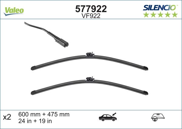 Lamela stergator MERCEDES-BENZ A-CLASS (W177) A 220 4-matic (177.045) benzina 190 cai VALEO 577922