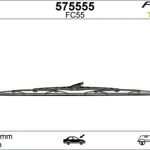Lamela stergator MERCEDES-BENZ A-CLASS (W168) A 140 (168.031, 168.131) benzina 82 cai VALEO 575555