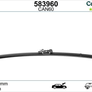 Lamela stergator MERCEDES-BENZ A-CLASS (W169) E-CELL (169.090) electric 68 cai VALEO 583960