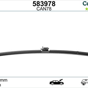 Lamela stergator MERCEDES-BENZ A-CLASS limuzina (V177) A 180 Mild-Hybrid (177.184) benzina/elector 136 cai VALEO 583978