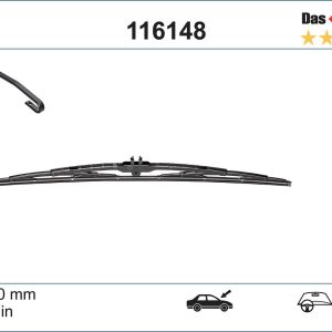 Lamela stergator MERCEDES-BENZ A-CLASS (W168) A 160 (168.033, 168.133) benzina 102 cai SWF 116148