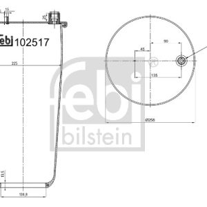 Burduf suspensie pneumatica FEBI BILSTEIN 102517 – imagine produs