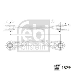 Brat suspensie roata FEBI BILSTEIN 182596 – imagine produs