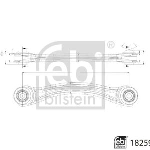 Brat suspensie roata FEBI BILSTEIN 182597 – imagine produs