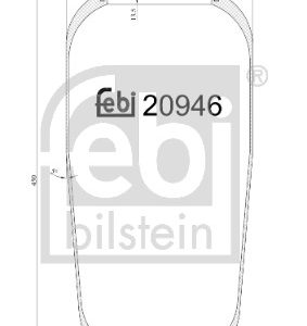 Burduf suspensie pneumatica FEBI BILSTEIN 20946 – imagine produs