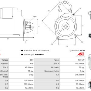 Alternator AS-PL A0286(SEG) – imagine produs
