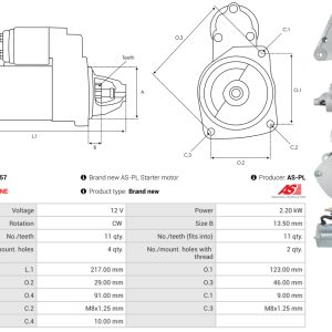 Alternator AS-PL A0536(SEG) – imagine produs