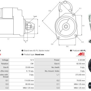 Alternator AS-PL A0978(SEG) – imagine produs