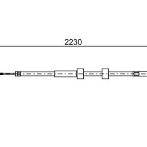 Cablu frana de parcare BOSCH 1 987 482 500 – imagine produs