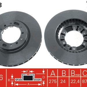 Disc frana MITSUBISHI L200 (K7_T, K6_T, K5_T) 2.4 4WD (K75T) benzina 132 cai TRW DF3118