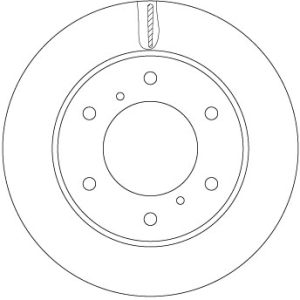 Disc frana MITSUBISHI L200 / TRITON (KJ_, KK_, KL_) 2.4 DI-D 4WD (KJ0T) diesel 154 cai TRW DF6735