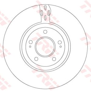 Disc frana MITSUBISHI LANCER VII (CS_A, CT_A) EVO IX (CT9A) benzina 290 cai TRW DF7302S