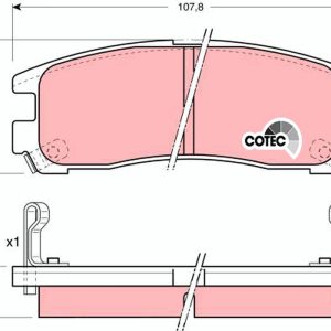 Placute frana MITSUBISHI GALANT VIII (EA_) 2.0 (EA2A) benzina 136 cai TRW GDB1023
