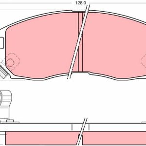 Placute frana MITSUBISHI ECLIPSE II (D3_A) 2000 GS 16V (D32A) benzina 146 cai TRW GDB1128